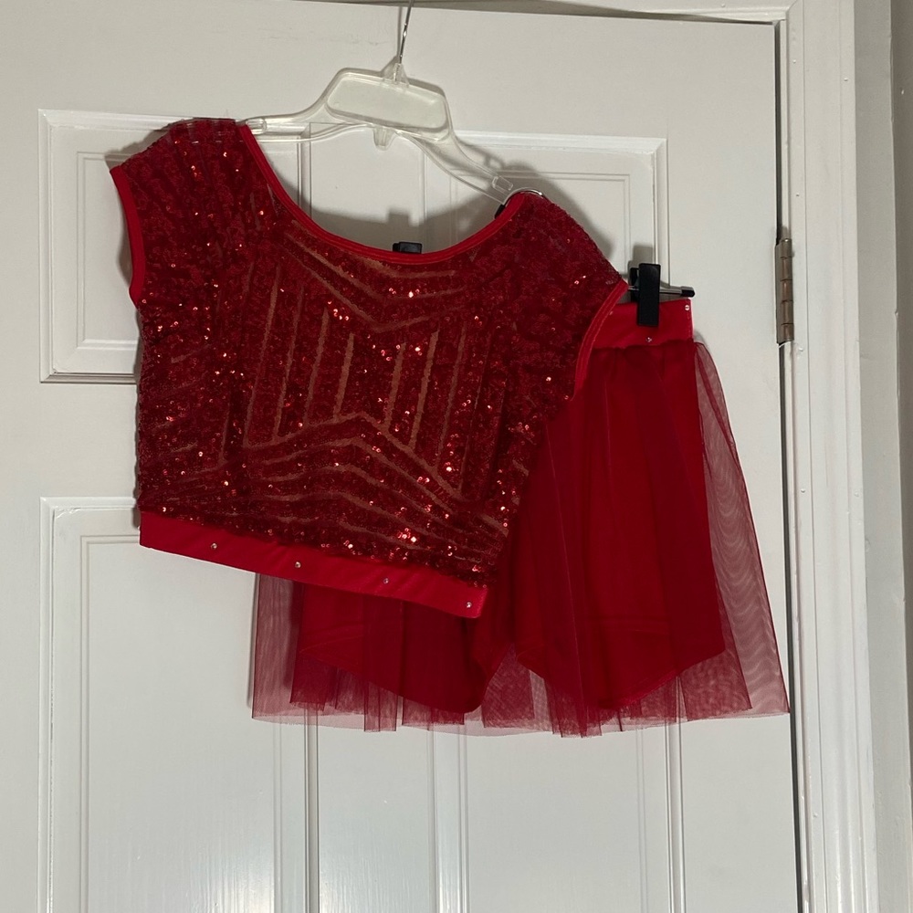 Curtain Call “Time Warp” Girls two piece dance costume